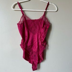 Vintage JcPenny Lace Nylon Bodysuit Lingerie